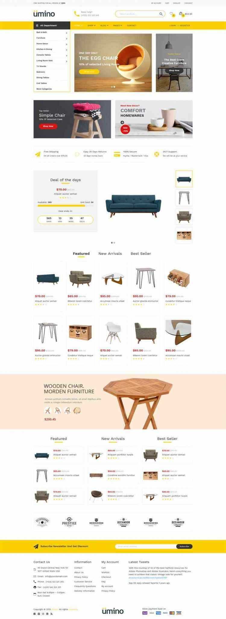 Bootstrap4响应式室内家具家居用品电商销售商城 - 区块之眼 - 区块之眼