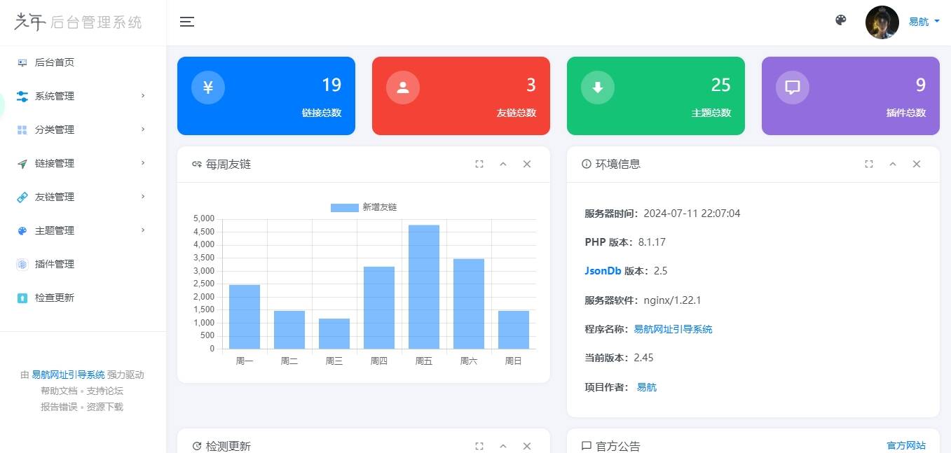 图片[2] - 易航网址引导系统V2.45 轻量级可扩展网址引导系统集成多套模板带后台无需授权免费完美可用 - 区块之眼 - 区块之眼