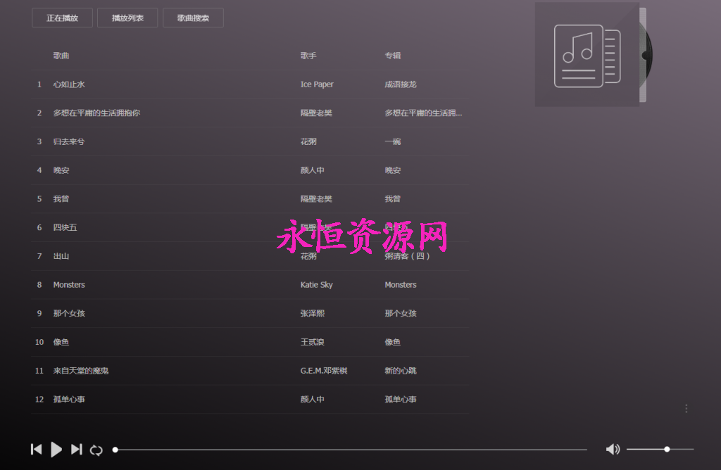 图片[2] - 美化版音乐网站源码 - 区块之眼 - 区块之眼