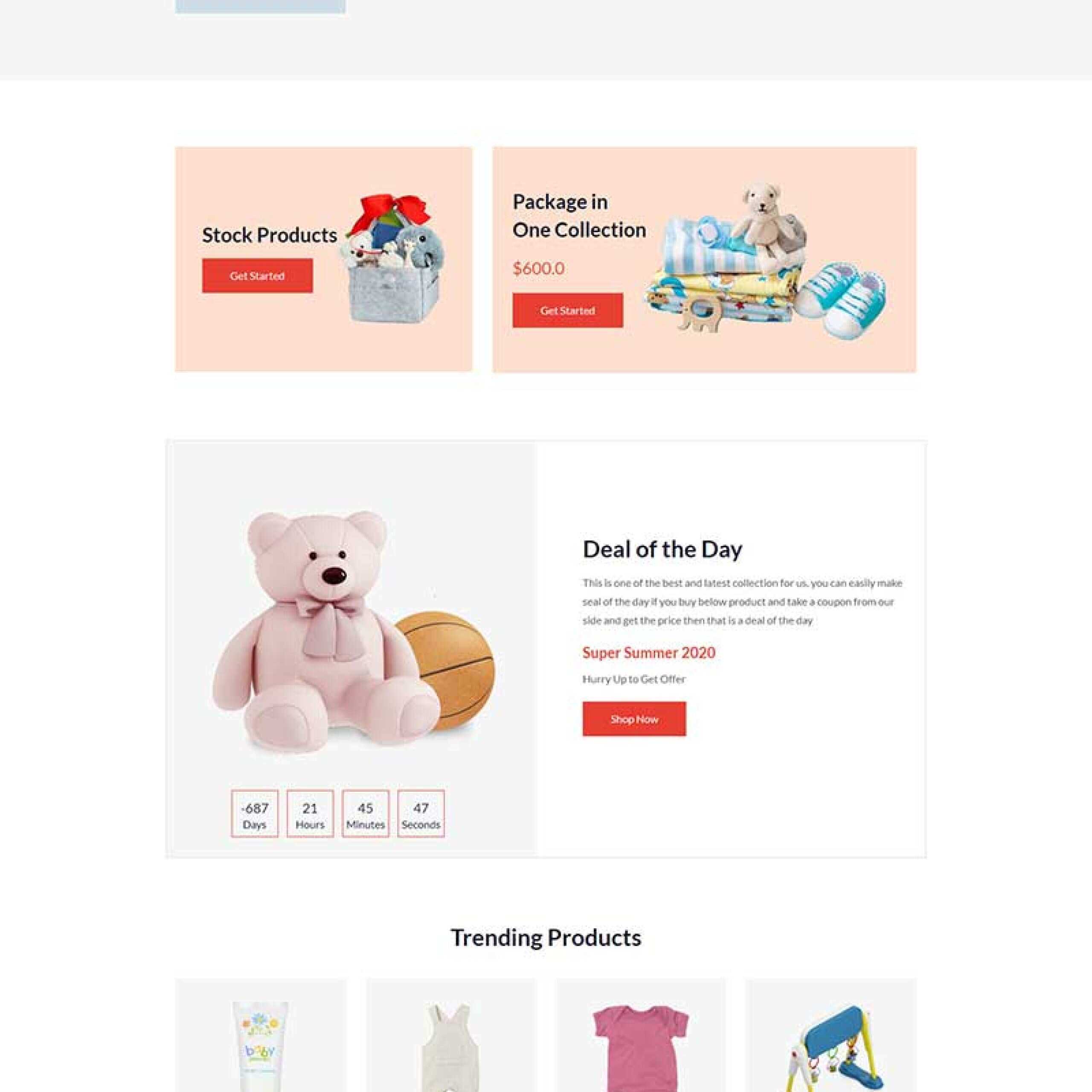 多用途响应式婴儿用品商店HTML5模板 - 区块之眼 - 区块之眼