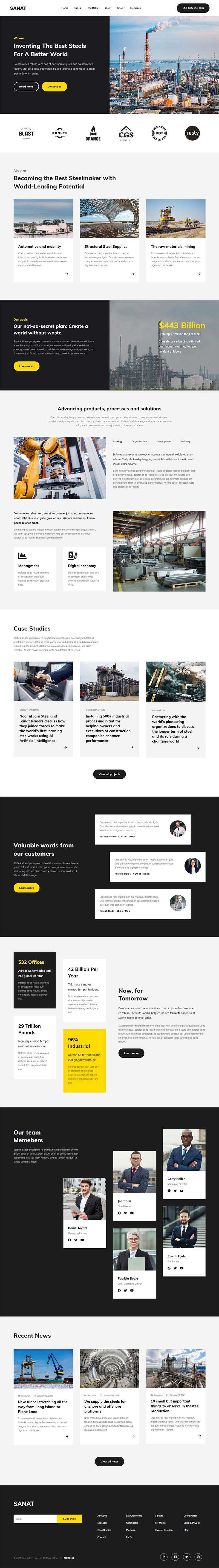 bootstrap重工业集团企业官网html5模板 - 区块之眼 - 区块之眼