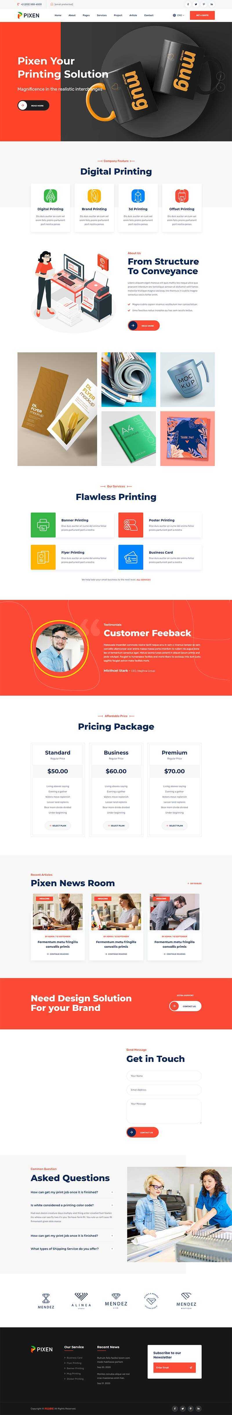 bootstrap响应式平面广告印刷设计公司HTML5模板 - 区块之眼 - 区块之眼