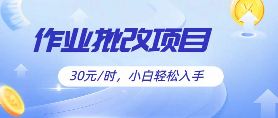 作业批改项目30元/时，小白轻松入手，非常的简单 - 区块之眼 - 区块之眼