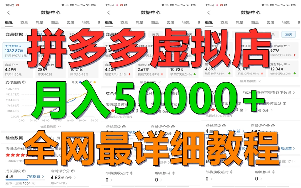 拼多多虚拟电商月入50000+你干你也行，暴利稳定长久，副业首选 - 区块之眼 - 区块之眼