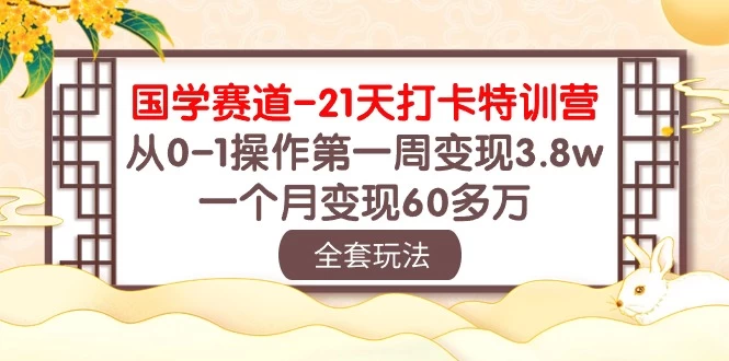 国学赛道21天挑战：从零到百万！第一周轻松变现3.8万，一个月突破60多万！ - 区块之眼 - 区块之眼