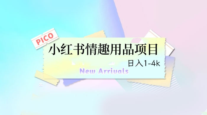 小红书情趣用品项目：详细教程，高转化收益快 - 区块之眼 - 区块之眼