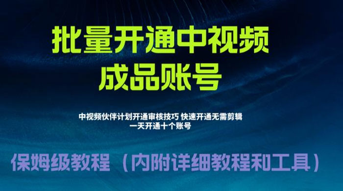暴力开通中视频计划教程，快速通过中视频伙伴计划的办法 - 区块之眼 - 区块之眼