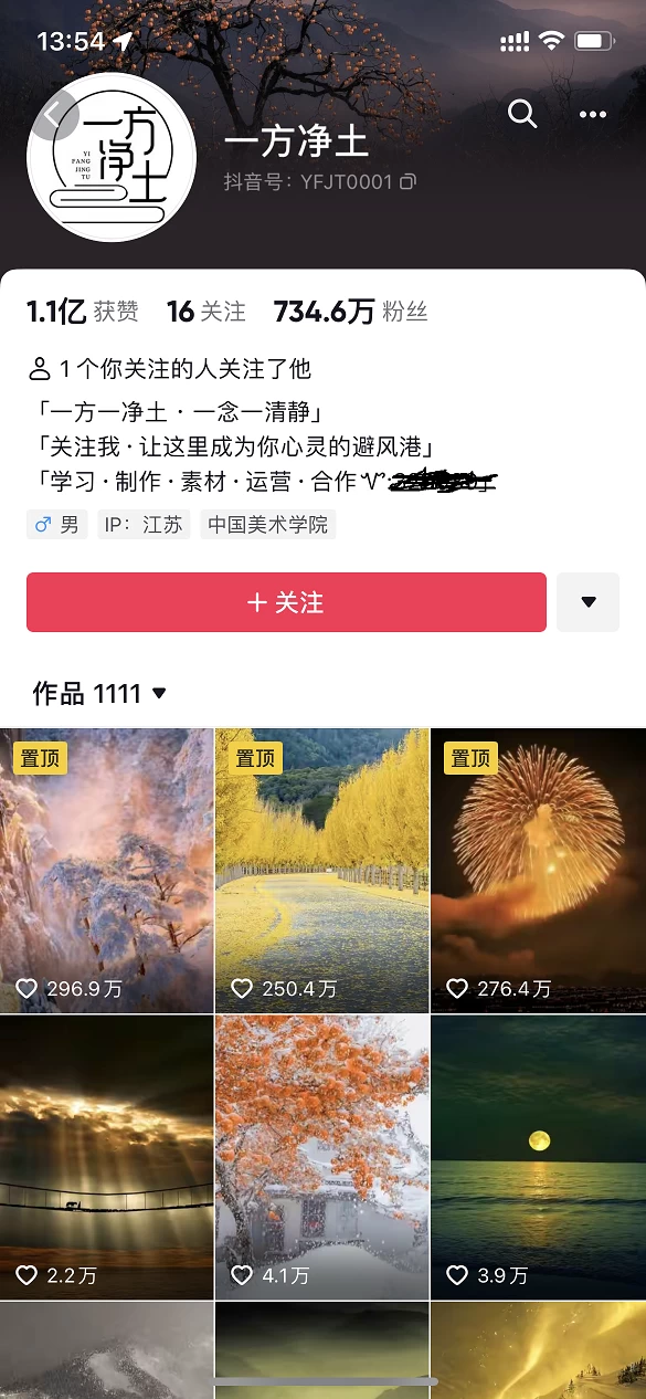 图片[2] - 暴利蓝海风景项目疯狂涨粉 740w，0 门槛，无需露脸，可矩阵，可收徒，日入 4 位数（附教程和素材） - 区块之眼 - 区块之眼