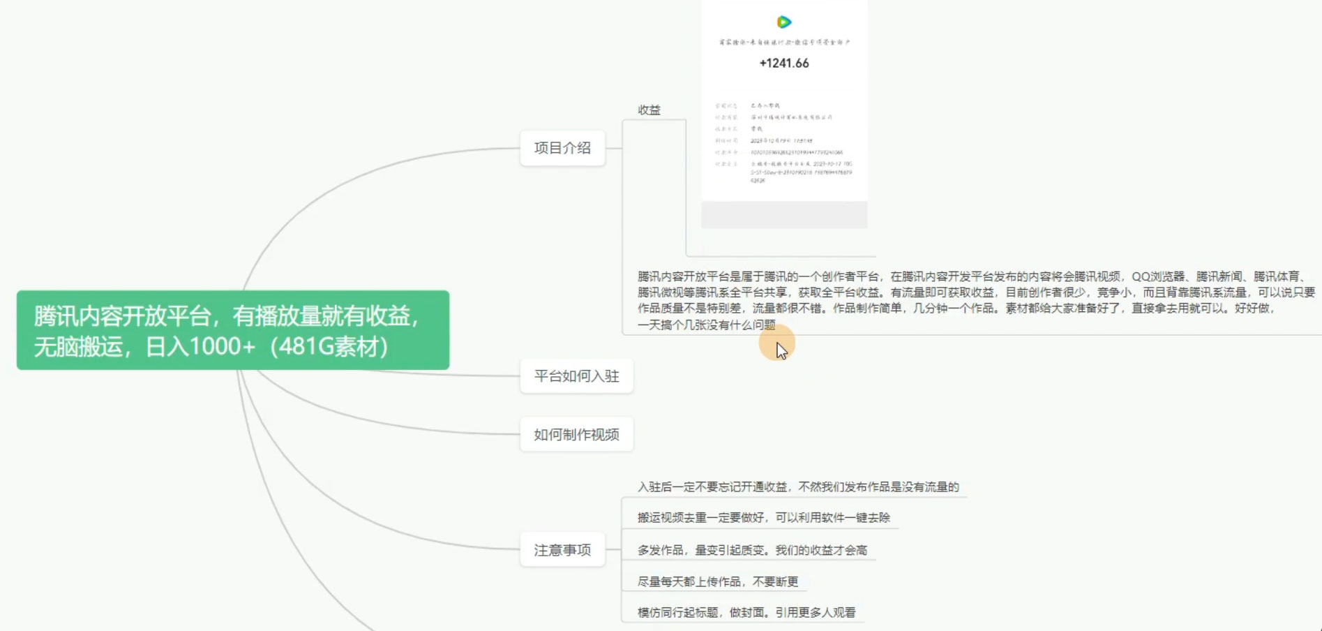 图片[2] - 腾讯系流量变现，有播放量就有收益，无脑搬运，日入 1000+（附 481G 素材） - 区块之眼 - 区块之眼