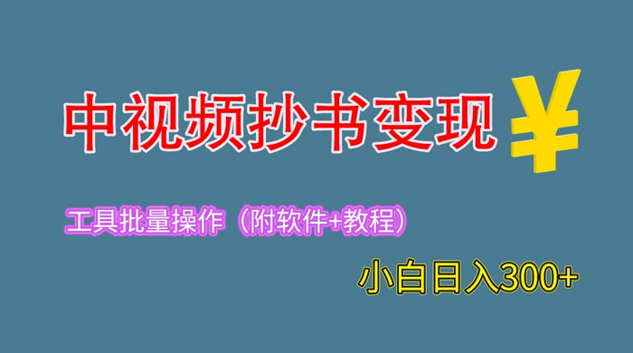 2023 中视频抄书变现：特别适合新手操作的副业「附工具+教程」 - 区块之眼