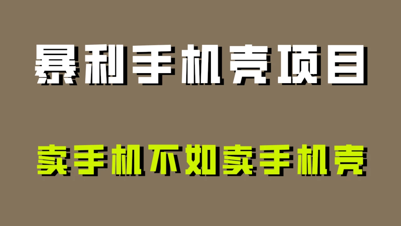 卖手机不如卖手机壳，暴利手机壳项目玩法拆解！ - 区块之眼 - 区块之眼