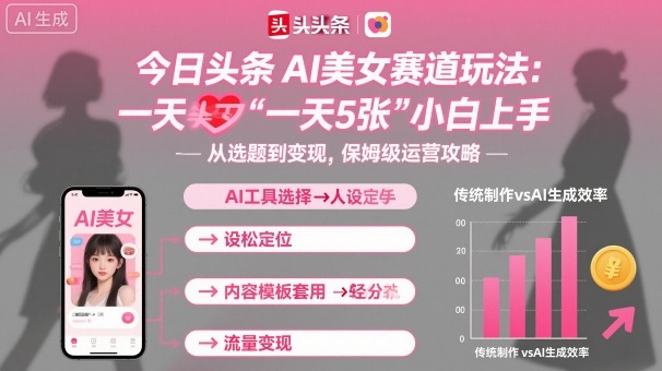 今日头条AI美女赛道玩法，一天轻松5张，小白轻松上手 - 区块之眼 - 区块之眼