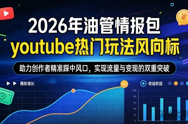 2026年油管情报包，youtube热门玩法风向标，助力创作者精准踩中风口，实现流量与变现的双重突破(更新) - 区块之眼