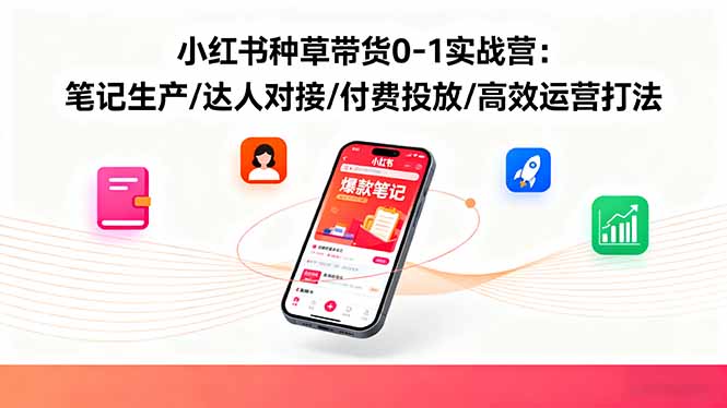 小红书种草带货0-1实战营：笔记生产/达人对接/付费投放/高效运营打法 - 区块之眼 - 区块之眼