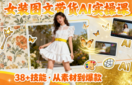 女装图文带货的AI实操课 - 区块之眼