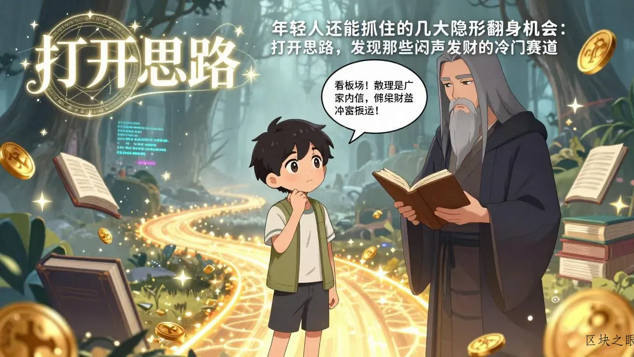 付费文1+2：年轻人还能抓住的几大隐形翻身机会：打开思路，发现那些闷声发财的冷门赛道 - 区块之眼