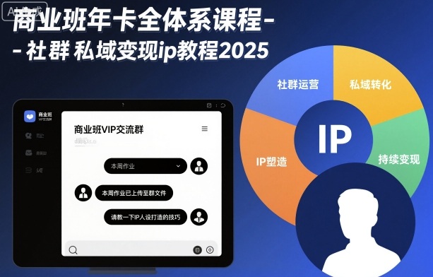 商业班年卡全体系课程-社群私域变现ip教程2025 - 区块之眼 - 区块之眼