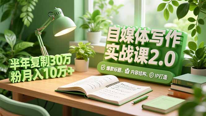 自媒体写作实战课2.0，爆款标题、内容结构、IP打造，半年复制30万粉月入10万+ - 区块之眼