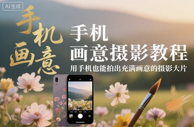 手机画意摄影教程，用手机也能拍出充满画意的摄影大片 - 区块之眼