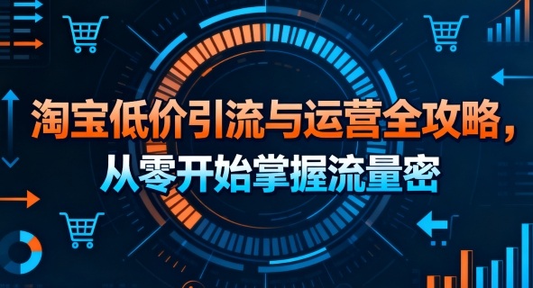 淘宝低价引流与运营全攻略，从零开始掌握流量密码 - 区块之眼 - 区块之眼