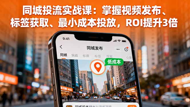 同城投流实战课：掌握视频发布、标签获取、最小成本投放，ROI提升3倍 - 区块之眼 - 区块之眼