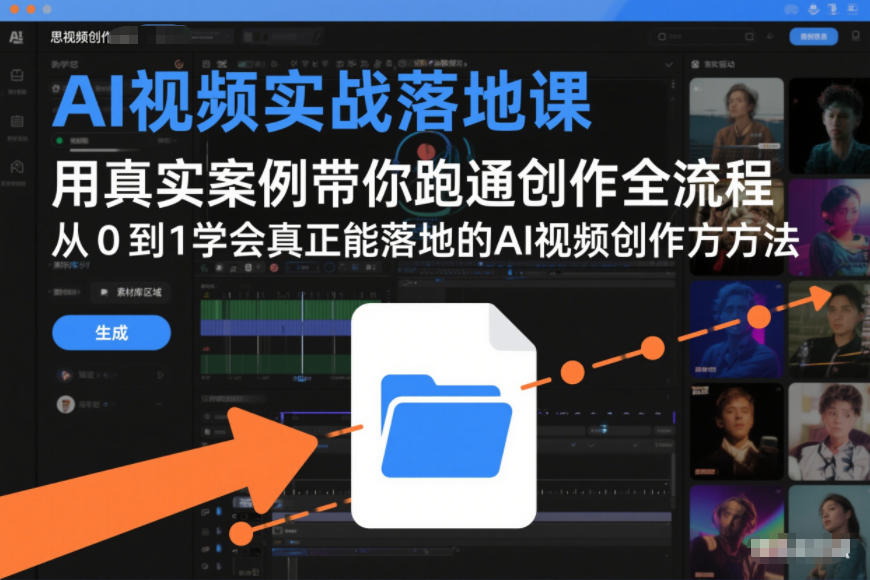 AI视频实战落地课，用真实案例带你跑通创作全流程，从0到1学会真正能落地的AI视频创作方法 - 区块之眼