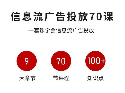 信息流广告投放实战70课，一套课学会信息流广告投放，迄今为止，最系统化教程 - 区块之眼 - 区块之眼