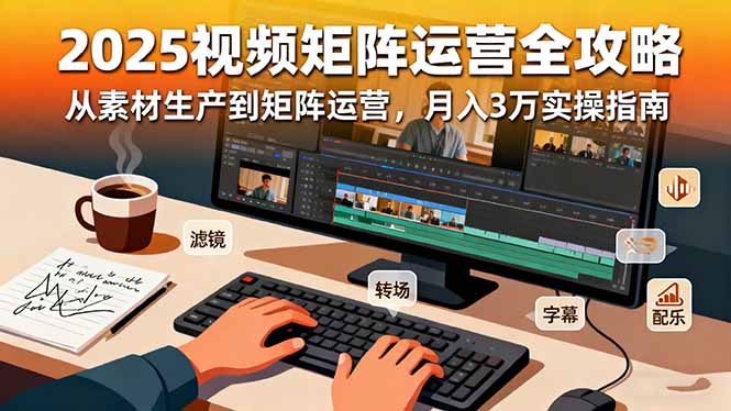 2025短视频矩阵运营全攻略：从素材生产到矩阵运营，月入3万实操指南 - 区块之眼 - 区块之眼