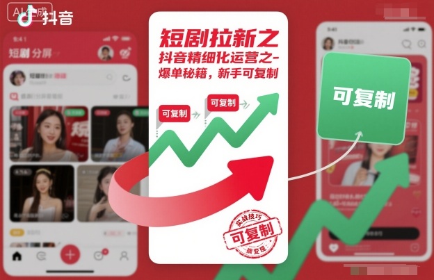 短剧拉新之抖音精细化运营之爆单秘籍，新手可复制 - 区块之眼