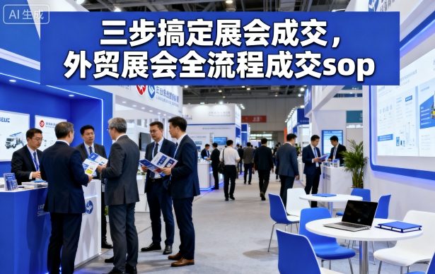 三步搞定展会成交，外贸展会全流程成交sop - 区块之眼 - 区块之眼