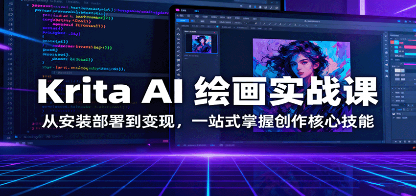 Krita AI 绘画实战课：从安装部署到变现，一站式掌握创作核心技能 - 区块之眼