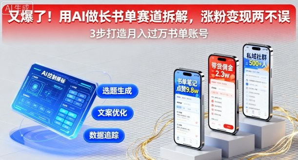 又爆了！用AI做长书单赛道拆解，涨粉变现两不误 - 区块之眼 - 区块之眼