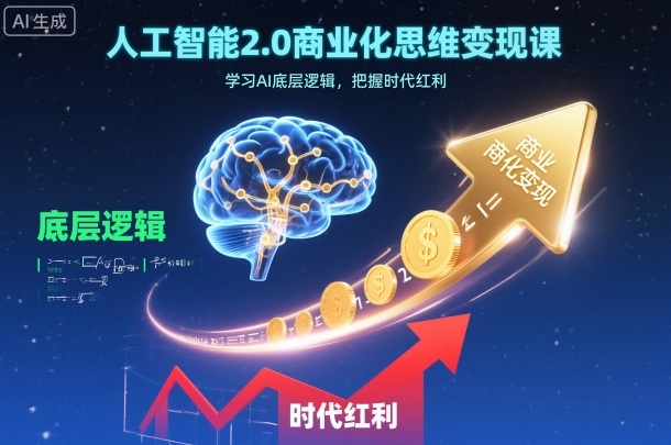 人工智能2.0商业化思维变现课，学习AI底层逻辑，把握时代红利 - 区块之眼