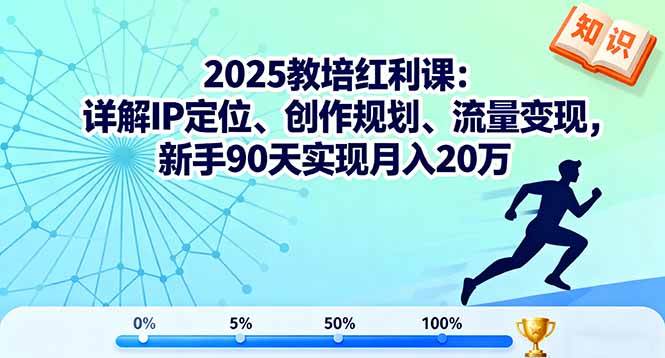 （16178期）2025教培红利课：详解IP定位、创作规划、流量变现，新手90天实现月入20万 - 区块之眼