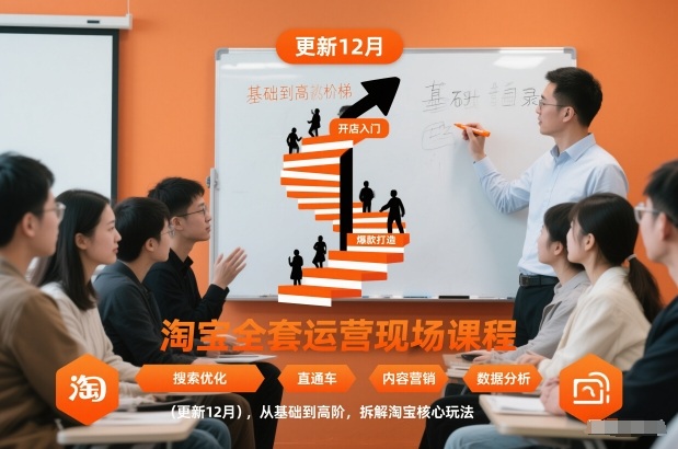 淘宝全套运营现场课程(更新12月)，从基础到高阶，拆解淘宝核心玩法 - 区块之眼