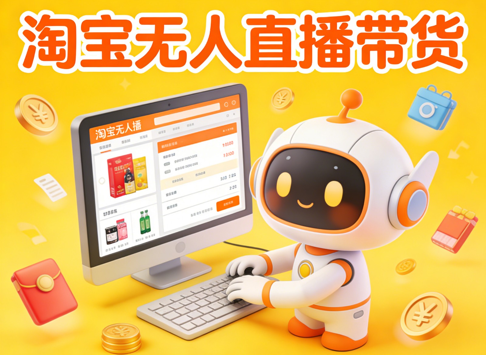 淘宝无人直播带货，24小时自动卖货，月佣金1W+，不违规不封号，不用露脸 - 区块之眼