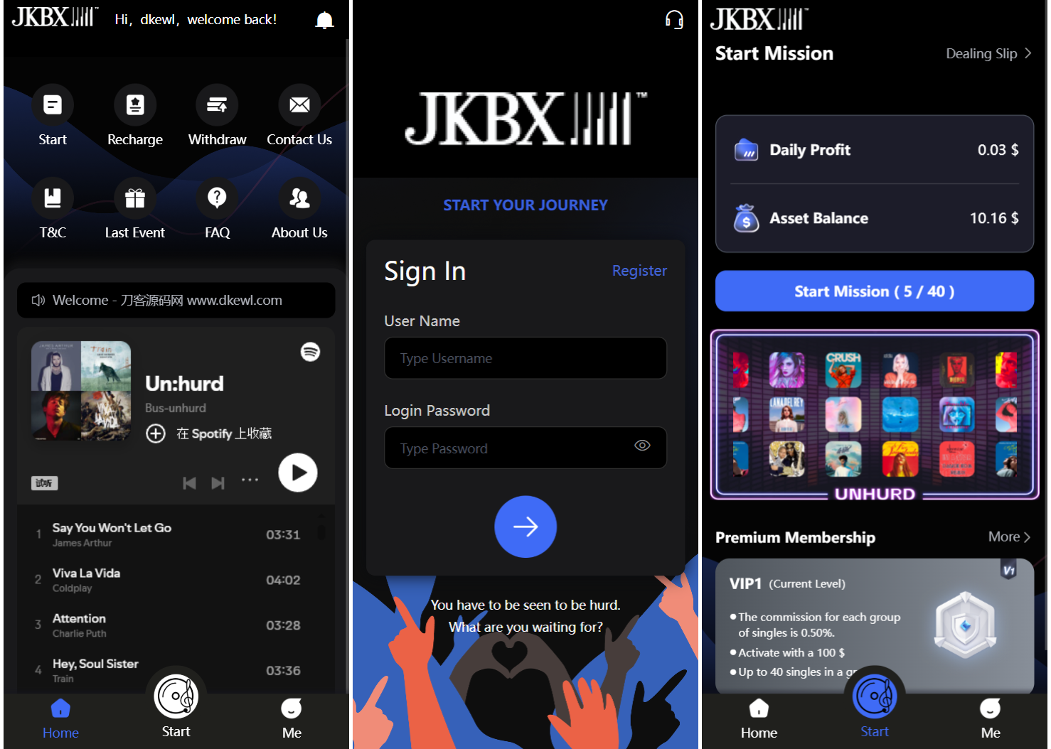 JKBX海外音乐抢单系统源码 Thinkphp框架 附教程 - 区块之眼 - 区块之眼