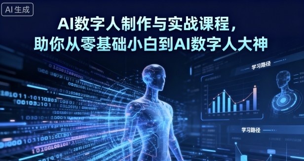 AI数字人制作 从零基础到大神 - 区块之眼