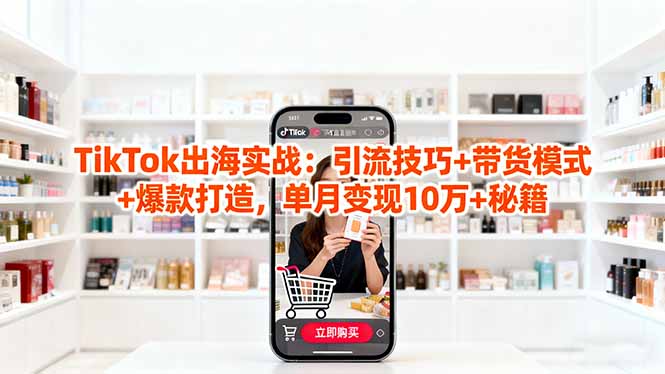 「TikTok出海实战」引流技巧+带货模式+爆款打造，单月变现10万+秘籍 - 区块之眼 - 区块之眼