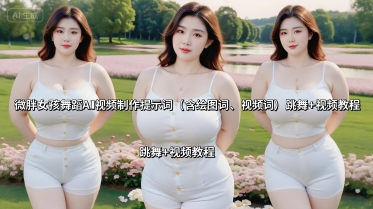 微胖女孩舞蹈AI视频制作提示词(含绘图词、视频词) 跳舞+视频教程 - 区块之眼 - 区块之眼