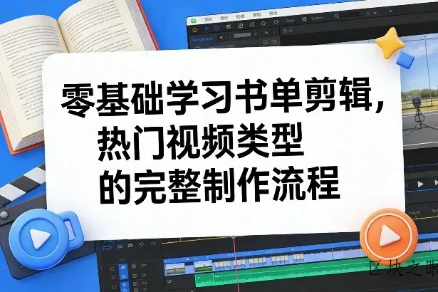 零基础学习书单剪辑，热门视频类型的完整制作流程(更新2026) - 区块之眼