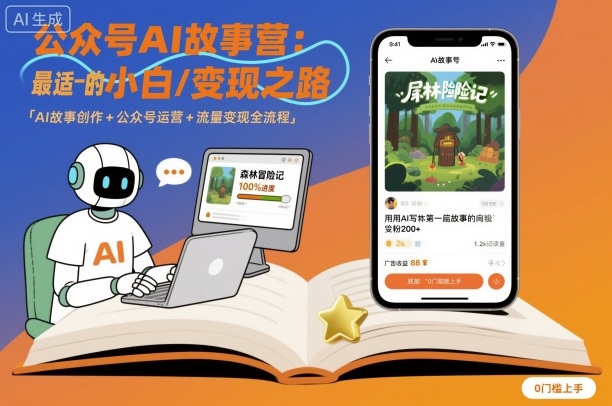 公众号ai故事营，最适合小白的自媒体变现之路 - 区块之眼 - 区块之眼