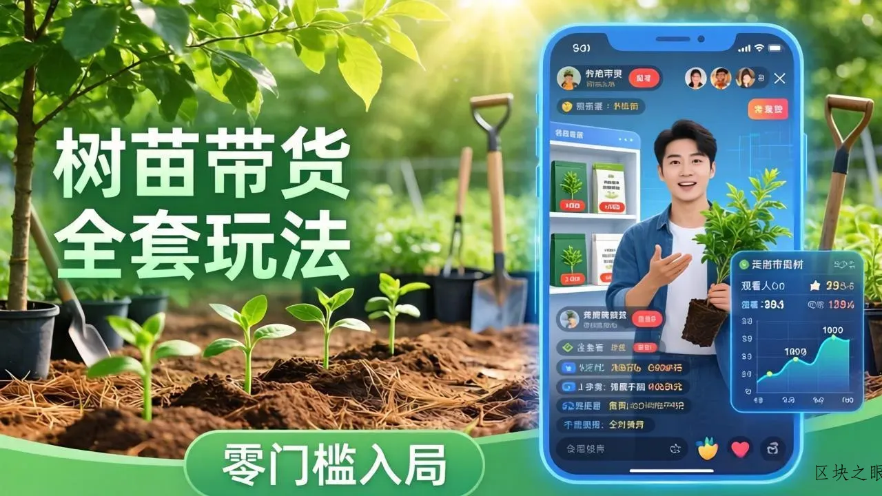 视频号AI树苗带货全套玩法：零门槛入局，掌握豆包、千问等AI工具制作树苗视频的全套流程 - 区块之眼