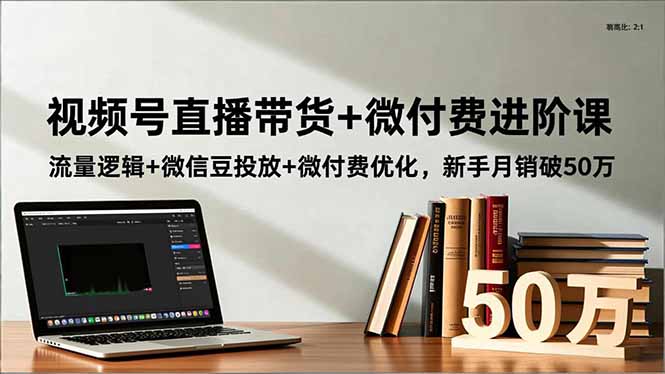 视频号直播带货+微付费进阶课：流量逻辑+微信豆投放+微付费优化，新手月销破50万 - 区块之眼