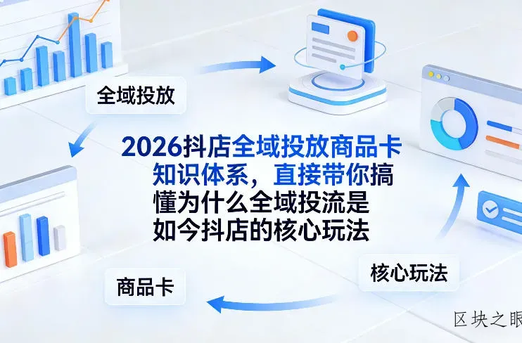 2026抖店全域投放商品卡知识体系，直接带你搞懂为什么全域投流是如今抖店的核心玩法 - 区块之眼