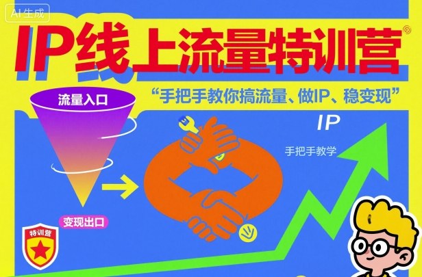IP线上流量特训营，手把手教你搞流量、做IP、稳变现 - 区块之眼