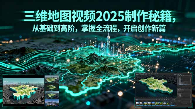 三维地图视频2025制作秘籍，从基础到高阶，掌握全流程，开启创作新篇 - 区块之眼 - 区块之眼