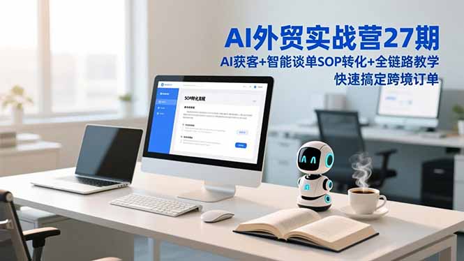 AI外贸实战营27期，AI获客+智能谈单+SOP转化+全链路教学，快速搞定跨境订单 - 区块之眼