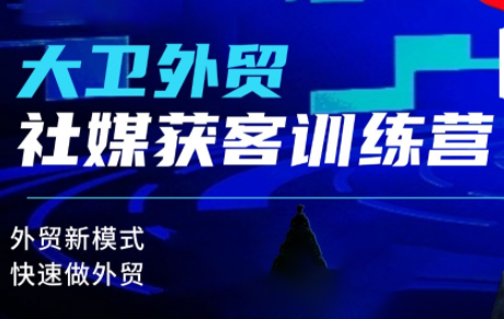 大卫老师·外贸社媒获客独家训练营(更新10月) - 区块之眼 - 区块之眼