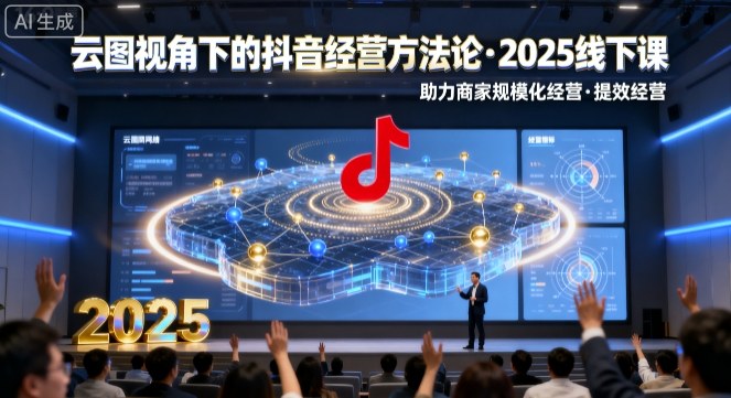 云图视角下的抖音经营方法论，2025线下课，助力商家规模化经营，提效经营(录音+字幕) - 区块之眼 - 区块之眼